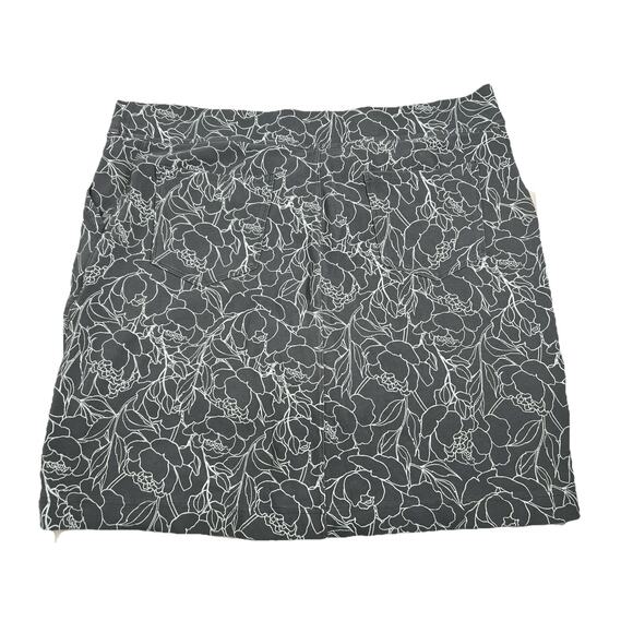 Duluth Trading Co Active Floral Skort Gray Women’s Size XL - Picture 5 of 7